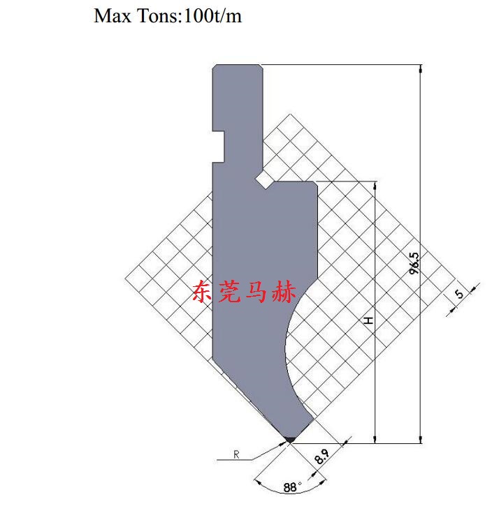 折彎機模具M88-04