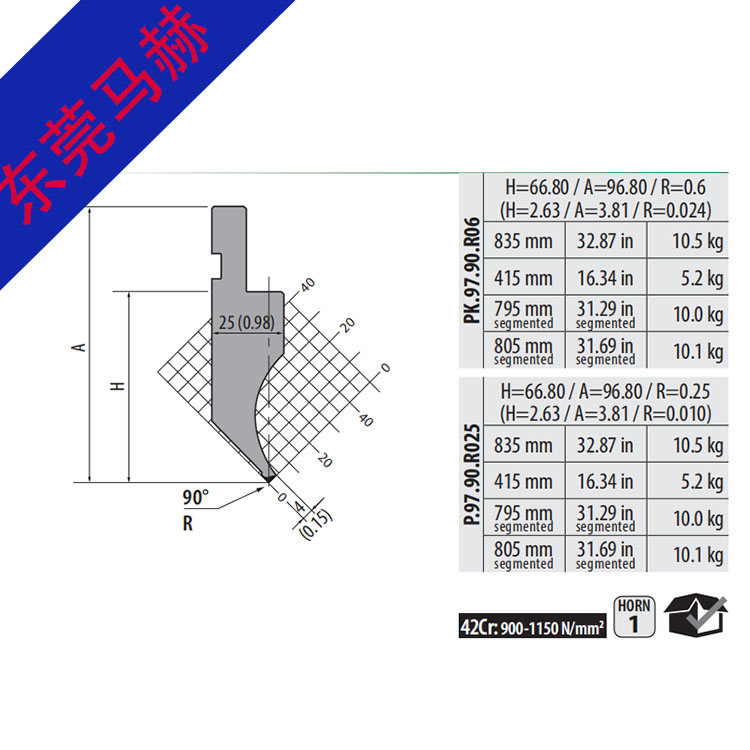 折彎機模具0721801